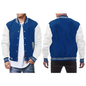 Chaquetas de cuero con letras al mejor precio Vintage University de alta calidad, chaquetas de letras de cuero de secado rápido transpirables - Product Image 5