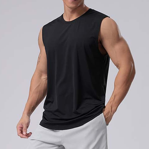 Gym Fitness Bodybuilding Tank Tops Hombres Casual Cuello redondo Secado rápido Ligero Singlet Top - Product Image 3