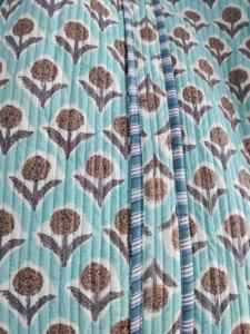 Fourre-tout matelassé fait à la main sac à bandoulière indien bloc impression marché sac Logo motif Shopping fourre-tout-pour cadeau - Product Image 6