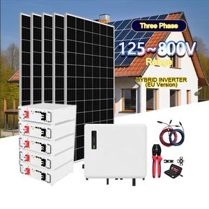 Système d'énergie solaire hybride 5-50 kW avec contrôleur MPPT et batterie lithium-ion, panneaux en silicium monocristallin pour usage commercial - Product Image 2