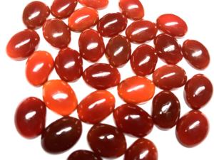 Cabujón de ónix suelto 10x14 MM forma ovalada piedra preciosa parte posterior plana cabujón de ónix rojo ágata Natural certificada IGI - Product Image 3