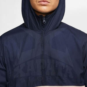 Veste anorak d'hiver pour homme, best-seller, coupe-vent à capuche avec matière respirante, fermeture éclair quart de tour, nylon/polyester, qualité supérieure - Product Image 3