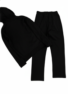 Ensemble de vêtements décontractés personnalisés à deux pièces, haut à capuche, bas à taille élastique, confort quotidien, respirant, séchage rapide, léger - Product Image 6