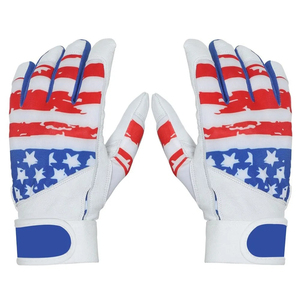 Gants de baseball personnalisés avec logo, gants de frappe à manchette longue pour adultes, gants de softball ODM OEM, gants avec fermeture à sangle en polyester - Product Image 1