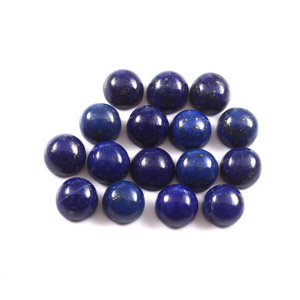 5MM AAA + bleu naturel Lapis Lazuli rond Cabochon Flatback calibré pierres précieuses en vrac fabrication de bijoux en gros Lot - Product Image 1