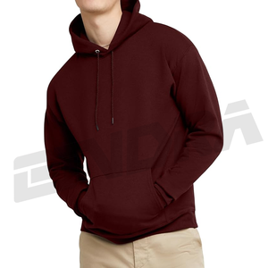 Sweat à capuche en molleton marron pour hommes 2025 Logo personnalisé chaud et doux idéal pour l'hiver tenue décontractée Street Style Retail - Product Image 2