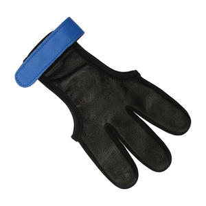 Imra Impex Modern Style Genuine Leather <b>Shooting</b> <b>Hunting</b> <b>Gloves</b> Hook Loop Closure for Outdoor Sports Archery Pakistan-Applied - Product Image 1