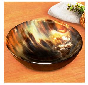 Plat en corne de buffle naturelle pour le rasage Formes ovales et rondes modernes rustiques pour les fêtes - Product Image 5