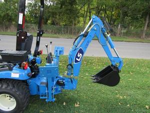 High Performance 35HP for Engine 4X4 Wheel Tractor Loader with Quick Attach Bucket Blue Farm Use - Product Image 6