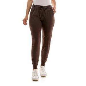 Pantalones Casuales de Mujer de Pierna Ancha con Frente Plano, 100% Algodón, Corte Regular, Color Sólido, Cintura Elástica - Product Image 5