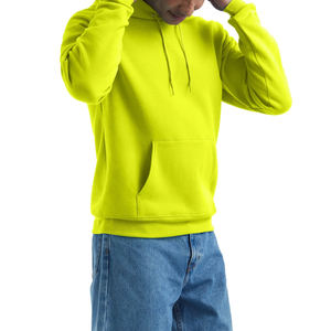 Sweats à capuche pour hommes surdimensionnés poids lourd tricoté à la mode Boxy Fit goutte épaule numérique imprimé hiver sweats à capuche à cordon pour hommes - Product Image 6