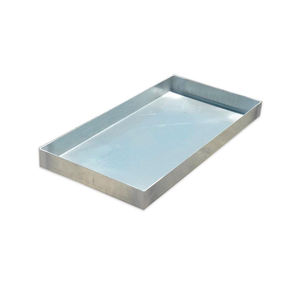 ถาดเสิร์ฟเหล็กชุบสังกะสีดีไซน์ทันสมัยสำหรับเสิร์ฟอาหารและเครื่องดื่มในงานปาร์ตี้ งานแต่งงาน ถาดเสิร์ฟทรงสี่เหลี่ยมผืนผ้าสำหรับวางบนโต๊ะ - Product Image 1