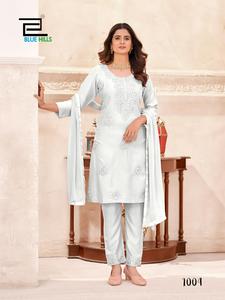 Fabricación India al por mayor comprar Kurti cosido 14Kg rayón bordado trabajo moda Kurtis para niñas Kurti conjunto para mujeres - Product Image 3