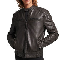Blouson Bomber Homme Décontracté en Similicuir à Col Montant – Vente en Gros Direct Usine OEM ODM – Vêtement d'extérieur en Faux Cuir