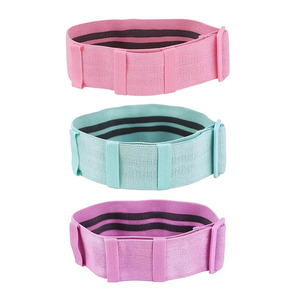 Bandas de resistencia de bucle de tela de alta elasticidad Unisex logotipo personalizado Ejercicio de fitness botín círculo banda conjunto OEM/ODM servicios Goma - Product Image 2