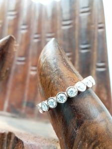 แหวนแต่งงานแหวนหมั้นแบบคลาสสิกแหวนเพชรเม็ดกลมประดับเพชร14K 18K ได้รับการรับรองจาก giigi - Product Image 5