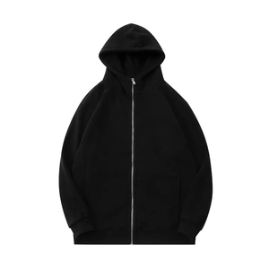 Ventes en gros de sweats à capuche en molleton technique respirant en coton pour hommes, sweats à capuche à fermeture éclair intégrale, sweats à capuche à épaules tombantes imprimés sur mesure - Product Image 6