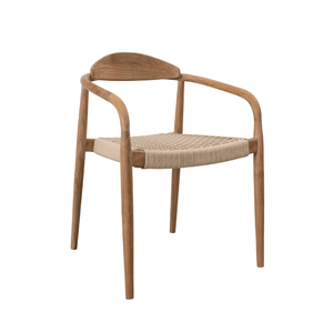 High Quality <b>Retro</b> Nordic Design <b>Dining</b> <b>Chair</b> Solid Ash Wood with Rattan Armrests Backrest for Living Room or Outdoor Hotels - Product Image 1