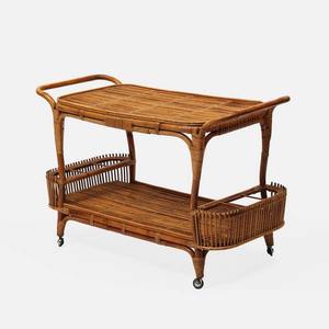 Carrito de Bar de Ratán Natural Hecho a Mano Ecológico, Acabado Oscuro, Muebles al por Mayor para Hoteles, Restaurantes y Bares, Fabricante al por Mayor - Product Image 2