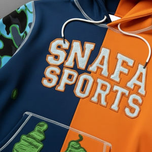 Sweat-shirts pour hommes, sweat-shirt brodé personnalisé avec motif graphique, nouveau style, techniques de lavage à la pierre, sweat-shirts délavés - Product Image 5