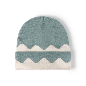 Bonnet en tricot uni, chaud, doux, confortable, doublé en polaire, bonnet extensible, élégant, pour l'extérieur, par temps froid - Product Image 2