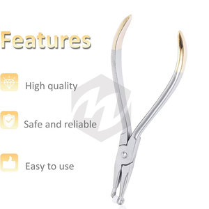 Alicates Dentales para Remover Bandas de Ortodoncia, Fórceps, Instrumento Quirúrgico Dental Semi-Enchapado en Oro, Herramienta para Dientes - Product Image 3