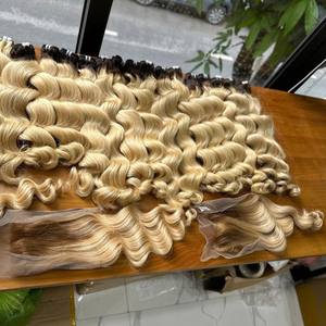 EXTENSIONS DE CHEVEUX HUMAINS ONDULÉS NATURELS BLONDE CRUS DONNEUR UNIQUE VIETNAMIEN - Product Image 5