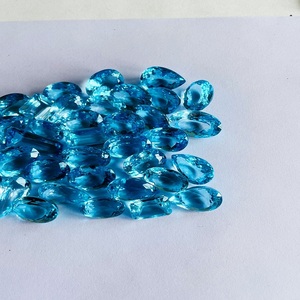 Topaze bleu naturel avec un superbe lustre, loupe de qualité AAA bleu topaze propre, belle couleur, parfait pour tout type de bijoux - Product Image 6