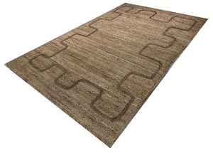 Luxury Handmade Braided Jute Area Rug Dual Textured Oval <b>Carpet</b> Abstract Pattern Hand Stitched Finish Woven for Home Use Indoor - Product Image 5