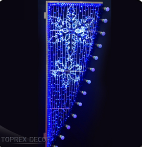 Produits de haute qualité lumières de célébration de vacances décoration extérieure <span class=keywords><strong>lampadaire</strong></span> de rue led lampes à motif de noël - Product Image 5