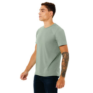 52% Airlume T-Shirt manches courtes unisexe CVC en coton peigné et anneau 48% Poly 32 simple 4.2 oz - Product Image 2