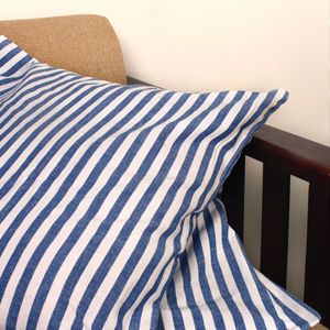 ปลอกหมอนผ้าฝ้ายย้อมสีลายทางสำหรับ100% ปลอกหมอนอิงสี่เหลี่ยมสไตล์อเมริกันแบบส่วนตัวสำหรับบ้านโรงแรมโรงพยาบาล4ชิ้น - Product Image 1