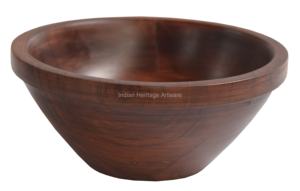 Tazón de Madera Artesanal de Estilo Americano Moderno, Utensilio de Cocina Multiusos Más Vendido para Servir Ensaladas, Frutas, Fiestas, Directo de Fábrica - Product Image 5