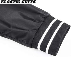 Venta caliente personalizado hombre chaqueta de talla grande Oem hombres chaqueta de bombardero sólido liso de alta calidad transpirable hombres chaqueta de Bombardero - Product Image 5