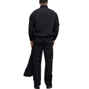 Chándal deportivo de nailon personalizado para hombre 2025, nuevo diseño, cortavientos con cuello levantado y cierre de cremallera, chándal en blanco de estilo informal - Product Image 2