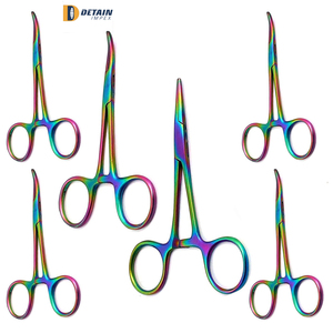 Venta al por mayor pinzas de manoplas de acero inoxidable con tijeras de mandíbula plana hemostática Manual Medic Instrument Sutur Kit - Product Image 6