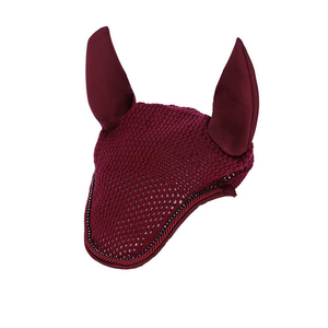 Masque anti-mouches pour cheval respirant et confortable, protection intégrale du visage en maille avec oreilles et long nez - Product Image 3