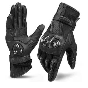 Guantes de Motociclismo de Cuero Vacuno 100% con Diseño y Logotipo Personalizados, Guantes de Motociclista Premium para una Protección Superior - Product Image 1