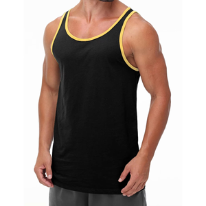 Camiseta sin Mangas Deportiva para Hombre, con Logotipo Personalizado del Mejor Fabricante, Estilo Urbano, Cuello en V, Spandex/Algodón, Secado Rápido, Transpirable y Económica - Product Image 6