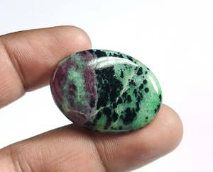 Calidad impresionante zoisita rubí cabujón suelto rubí zoisita gemas forma ovalada piedra para hacer joyería rubí zoisita piedra preciosa - Product Image 5
