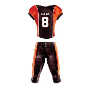Ensembles d'uniformes de football américain sur mesure de haute qualité, maillot et short respirants avec design et logo uniques - Product Image 2
