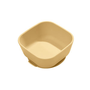 Cuenco de succión cuadrado de alimentación de bebé de silicona de grado alimenticio Vajilla antideslizante ecológica sin BPA para niños pequeños y niños - Product Image 1