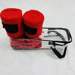 Best-seller Incroyable Bandage d'enveloppe en molleton polaire cheval avec logo assorti personnalisé Largeur de 4 pouces 3 mètres de long Top marque pour les soins des chevaux - Product Image 2
