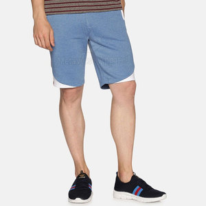 Pantalones cortos de gimnasio cómodos para hombre, cintura elástica, bolsillo, ropa de entrenamiento teñida Lisa para culturismo, ropa de artes marciales MMA - Product Image 5