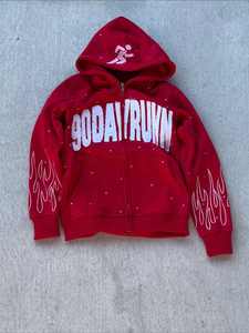 เสื้อฮู้ดดี้หนานุ่มสำหรับฤดูหนาว ผลิตจากวัสดุรักษ์โลก สไตล์โอเวอร์ไซส์ ซิปแบบสั่งทำพิเศษ ผ้าฟลีซ สตรีทแวร์ วินเทจ ล้างสีแบบแอซิดวอช ดีไซน์ทำเก่า สำหรับผู้ชาย - Product Image 3