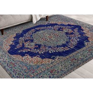 Tapis de style turc vintage : Décoration antique verte, tapis antidérapant, tapis fin non tissé - Product Image 4