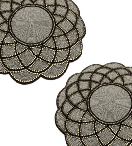 Sets de table en satin modernes faits à la main pour la maison mariage Diwali fêtes Banquet améliorant la décoration de la table à manger - Product Image 4