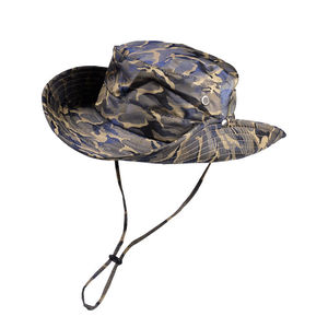 Chapeau seau personnalisé pour hommes Colorblock avec grand large bord en tissu de nylon Casquette de pêche en plein air - Product Image 6
