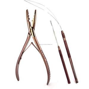 Professional Hair <b>Extension</b> Micro <b>Beads</b> 2 Hole Crimping Plier Hair Pulling Needle Hook Hair <b>Extension</b> Tools Kit for Sale - Product Image 1