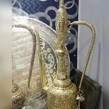 เหยือกทองเหลือง Aftaba,แกะสลักแบบอาหรับ - Product Image 6